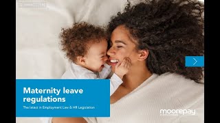 Maternity leave regulations [upl. by Safoelc]