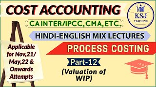 Lecture111CA IPCCIntermediate Cost Accounting Process CostingXII [upl. by Handler]