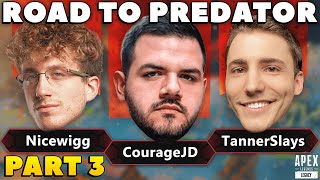 Road To Predator With CourageJD amp TannerSlays  PART 3 Apex Legends Season 9 [upl. by Aidnahs]