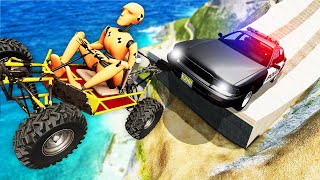 EXTREME MULTIPLAYER Police Chase BeamNG Drive Crashes [upl. by Ybor427]