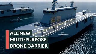 New drone carrier to bring the power of UAVs to the oceans [upl. by Kotick]