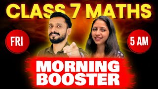 Class 7 Maths christmas Exam  Morning Booster  Exam Winner Class 7 [upl. by Adnelg223]