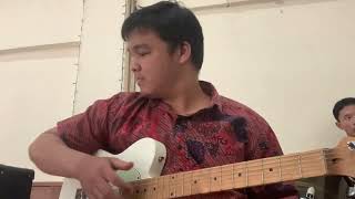 Adonia Christian  Sejauh Doa  SundayService guitarcover [upl. by Sakiv]