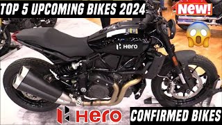 Top 5 Hero Upcoming Bikes In India 2024  Most Awaited Upcoming Hero Bikes 20242024 Bikes India [upl. by Ajuna929]