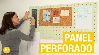 Panel perforado casero · Handfie DIY [upl. by Okimik]