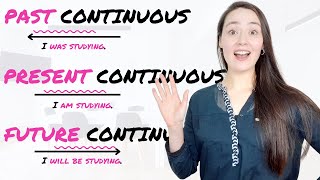 ALL CONTINUOUS TENSES in English  present continuous  past continuous  future continuous [upl. by Caras]