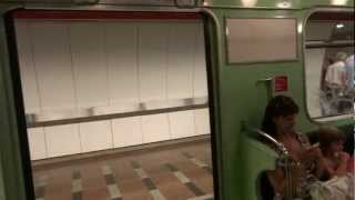 Ride on Budapest Hungary subway [upl. by Eerized]