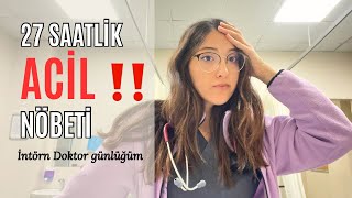 DOKTOR NÖBET VLOG Acil Serviste yaşananlar 🧑‍⚕️ [upl. by Palua]