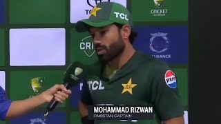 Muhammad Rizwan Post Match Interview  Rizwan Post Match Presentation Pakistan Vs Australia 2nd T20 [upl. by Marceau]