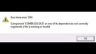 Cómo reparar el error que falta comdlg32ocx de Windows Tutorial [upl. by Elleb]