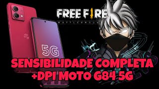 Configuração e sensibilidade  dpi para moto G84 5g atualizado free Fire [upl. by Cutler]