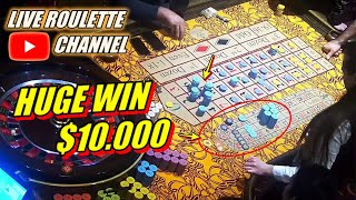 🔴 LIVE ROULETTE  💰 HUGE WIN 💰 💲10000 In Casino Las Vegas 🎰 Amazing Session Exclusive ✅ 20231206 [upl. by Tito520]