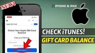 How to Check iTunes Gift Card Balance on iPhone amp iPad [upl. by Eentirb]