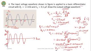 Part 2 Integrator amp Differentiator Circuit  Problems  Opamp  Basic Electronics [upl. by Eecats]