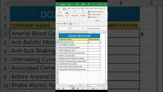 Abbreviation In Excel  Create Abbreviation List In Excel 365  Dojki Creation [upl. by Ennyl160]