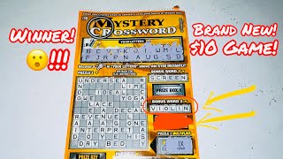 TRYING OUT BRAND NEW 10 MYSTERY CROSSWORD CALIFORNIA LOTTERY SCRATCHERS SCRATCH OFF [upl. by Pyszka]