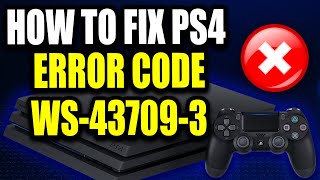 How to Fix PS4 Error WS437093 PS4 Error Code WS437093 quotCredit Card Not Validquot Easy Fix [upl. by Kwang]