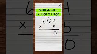 4Digit by 1Digit Multiplication  Math with Mr J Shorts [upl. by Fraze]