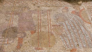 Extraordinary Roman mosaic amp villa discovered beneath farmers field in Rutland [upl. by Ut]