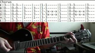 Seven Mary Three Cumbersome Guitar Lesson with Chords and TAB Tutorial [upl. by Sisxela]