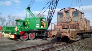 Three Historic EMD SW1 locomotives BampO 8408 PRR 9206 amp LV 112 [upl. by Ahsinelg643]