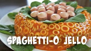 SpaghettiO Jello Mold Retro Recipe  You Made What [upl. by Anayi526]