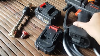 DIY Cheap Portable 12V Cordless Water Pressure Washer [upl. by Ilatfan]