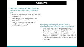 HSC English  Creative Writing [upl. by Elkraps207]