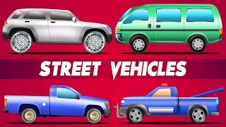 Light Vehicles  Street Vehicle Videos For Children [upl. by Ohare]