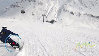 March Skiing in Andermatt A sunnny day in the Swiss Alps [upl. by Magda]