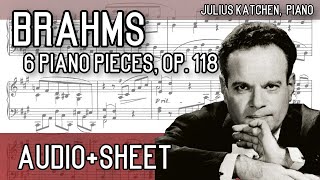 Brahms  6 Piano Pieces Op 118 AudioSheet Katchen [upl. by Ahsenaj955]