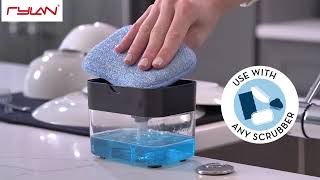 The Ultimate Kitchen Sink Organizer  Dishwashing with 2in1 Soap Dispenser amp Sponge Holder [upl. by Neliac]