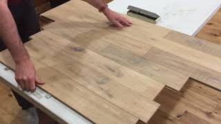 Hardwood Flooring Demo Installation of Easiklip Rustic White Bleach Flooring [upl. by Hyacinthie]