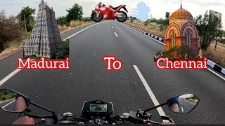 😊Madurai to Chennai in just 6hrs45 mins solo Bike ride🏍️💨madurai [upl. by Nuahsar71]