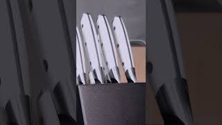 Klausmeyer White Handle Knife Set – Elegance amp Precision in Every Cut kitchenknife [upl. by Ramah]