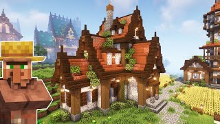 Minecraft  How to make a Medieval Farmhouse  Minecraft Tutorial [upl. by Meggi]