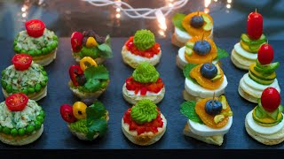 5 Best Appetizers for an Unforgettable Christmas  Easy Canapés for Christmas [upl. by Ruomyes]