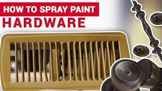 How To Spray Paint Hardware  Ace Hardware [upl. by Yblocaj]