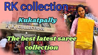 RK collection  beautiful saree collection divyakiranvlogs kukatpally rkcollection [upl. by Neemsaj]