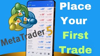 How to Place a Trade on Metatrader 5 MT5 [upl. by Katerina825]