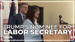 Oregons Rep Lori ChavezDeRemer tapped by Trump to be Labor Secretary [upl. by Torrey]