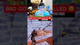 Bro got pokeballed 😮 gaming fortnite fortniteclips [upl. by Marysa]