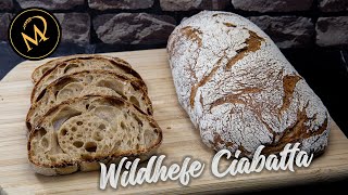 Wildhefe Ciabatta  Backen mit Hefewasser ohne zusätzliche Back Hefe [upl. by Aihsila957]