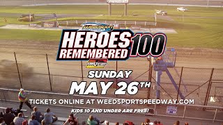 Weedsport Speedway  Heroes Remembered 100  Sunday May 26 2024 [upl. by Yaj]