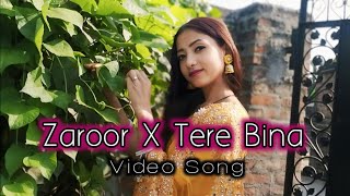 Zaroor X Tere Bina  Full Video Song 2024  Official Neha Chaudhary [upl. by Pier]