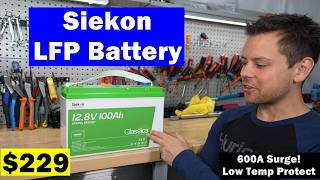 Lead is Dead 229 LFP Siekon 12V 100Ah w 150A BMS and Low Temp Charging [upl. by Conlee]