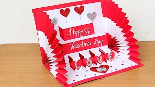 Cute and Beautiful Valentines day cardHappy Valentines Day Greeting card 2023DIY Love card [upl. by Marleen]