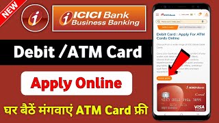 ICICI Bank Debit Card Apply Online  Free Virtual Card  ICICI Bank ATM Card Online Apply [upl. by Kone]