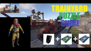 Rust ConsoleTrainyard Puzzle Monument Guide [upl. by Nnoj]