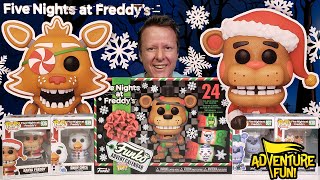 Five Nights at Freddy’s Advent Calendar Christmas Funko Pop Countdown AdventureFun [upl. by Barker]